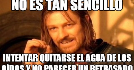 Que hacer si entra agua en los oidos